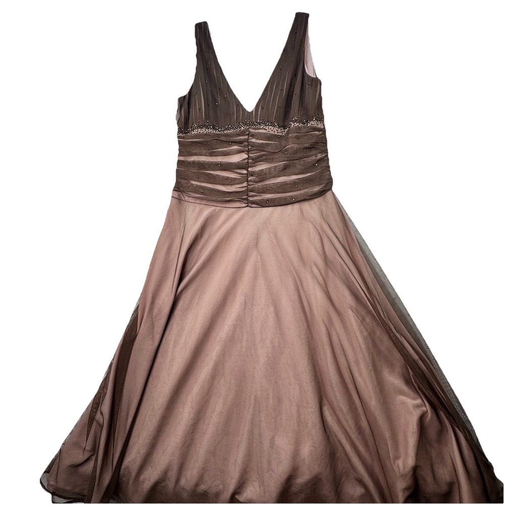 Vintage Y2K 90s Fairy Grunge‎ Dress Women's Size 12 Babydoll Brown Mesh Goth
